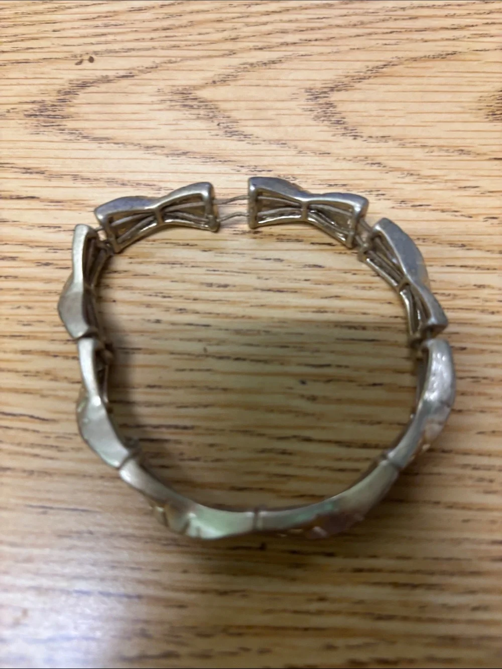 Women's Silver Link Bracelet - Polished Metal Statement